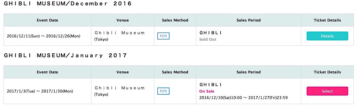 screenshot of availability